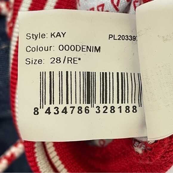 Pepe Jeans London Drawtring Straight Leg Crop Jean - Picture 6 of 12